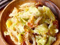 レンジで5分！【キャベツとちくわのおかかマヨサラダ】