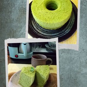 チョロリスの作ってみた!投稿(グルテンフリー♡米粉の抹茶シフォンケーキ)