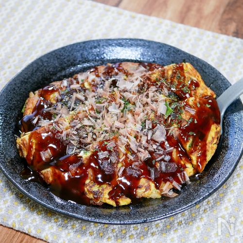 お好み焼きのような玉子焼きのような