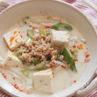 大豆ミートで作る担々スープ