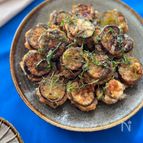 生姜焼きのたれで【なすのはさみ焼き】