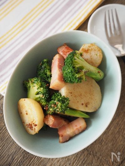 長芋とブロッコリーのホットサラダ By 楠本 睦実 レシピサイト Nadia ナディア プロの料理家のおいしいレシピ