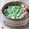 せいろ1つで作る
蒸し卵とポテトのサラダの工程4