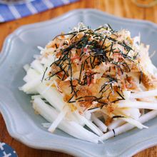 めんポンでラクラク♪『やみつき♡シャキシャキ大根サラダ』