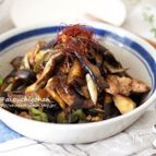 10分で食卓へ♡豚こまとなすの回鍋肉風ボリュームおかず♡