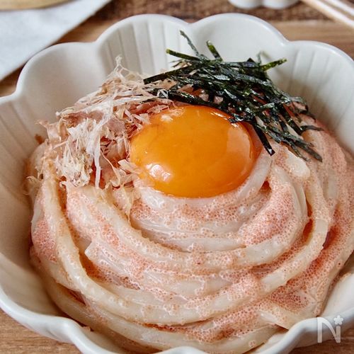 5分で完成！和風明太マヨうどん