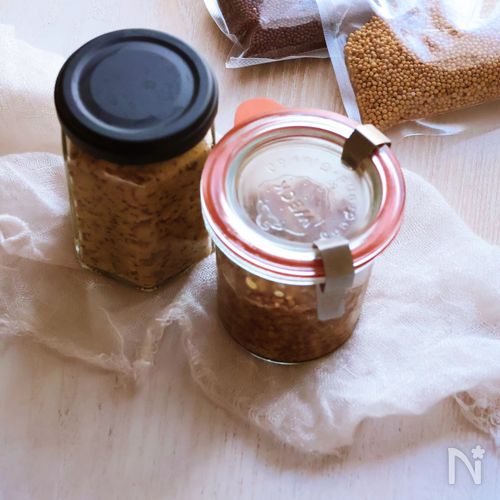 お気に入りのお酢で手作り粒マスタード