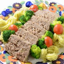 卵なし「米粉のミートローフ」簡単パーティーメニュー♬