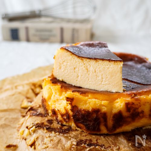 【バスクチーズケーキ】本当は簡単、混ぜて焼くだけ！