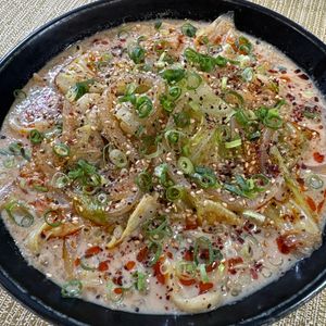 楽ラク手抜キッチン🐶🐾の作ってみた!投稿(【豆乳×甜麺醤で作る】やみつき豆乳担々風うどん！)