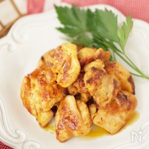 簡単！漬けて焼くだけ！✿魅惑のカレーマヨチキン