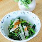 菜の花とうどのナムル風