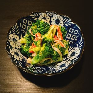 りんの作ってみた!投稿(【ピリッと大人味】ブロッコリーとカニカマの柚子胡椒デリサラダ)