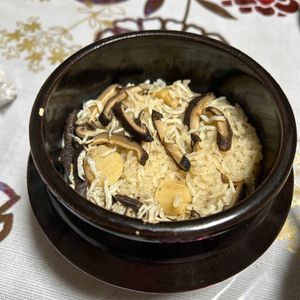 伊藤烏帽子の作ってみた!投稿(『一人分釜飯』ホタテとしらすと椎茸の釜めし)