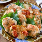 【長芋とはんぺんの明太落とし焼き】包丁も成形も不要♪