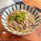 【肉吸い風】簡単！肉だくネギうどん