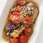 【焼いて漬けるだけ♪】なすとプチトマトのマリネ