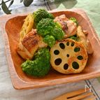 鶏肉とブロッコリーのカレーマヨ炒め