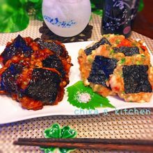 もっちりプリプリ♪海老とお豆腐の2種のおやき♡