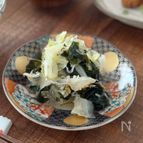 キャベツとわかめの酢の物【調味料2つ/減塩】
