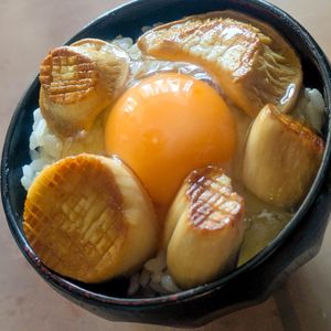 まろやかみりんの作ってみた!投稿(まるでホタテ！エリンギバター醤油丼)