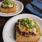 しらすと納豆の厚揚げステーキ