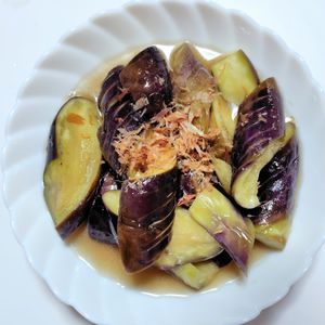 ふうかの作ってみた!投稿(【レンチンなすのだし煮風】とろとろ、味染み♡)