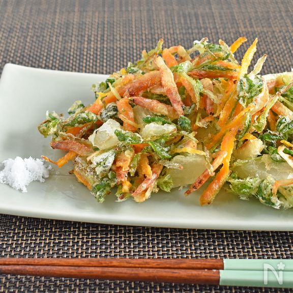 天ぷら粉不使用！野菜のかき揚げ