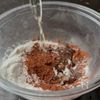 【豆腐と米粉のショコラカステラで作るクリスマスケーキ】の工程2