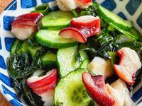 【たこときゅうりとわかめの酢の物】中華だしでコク旨◎