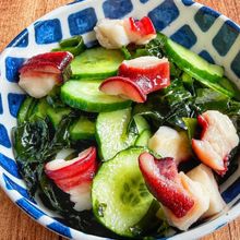 【たこときゅうりとわかめの酢の物】中華だしでコク旨◎