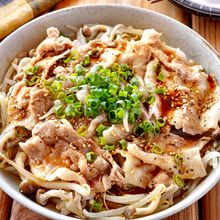 【豚バラもやしきのこのレンジ蒸し】味付け楽々♪スピードおかず