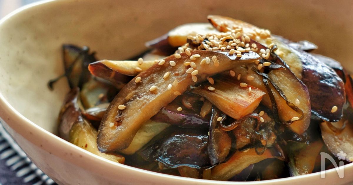＊なすの塩昆布炒めナムル＊