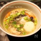 さわらの練り胡麻入りうしお汁
