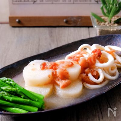 長芋とイカの梅煮