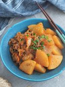 味しみ！豚こま大根のキムチ旨煮【10分・味付けめんつゆだけ】