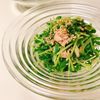 りんの作ってみた!投稿(包丁不要♡レンチン1分で♡豆苗1袋即ペロリ♡無限豆苗サラダ♡)