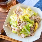 レンジで簡単﻿♪豚肉のめんつゆバター蒸し﻿