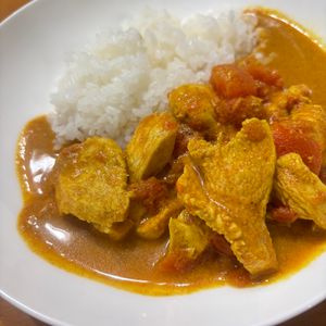 1250624の作ってみた!投稿(生クリーム不使用♪『鶏むね肉 de バターチキンカレー』)