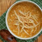 もやしたっぷり＊本格味噌ラーメン風スープ＊ラーメンにしても◎