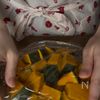 【レンジで5分】かぼちゃの和風サラダ♡胡麻マヨ和えの工程1