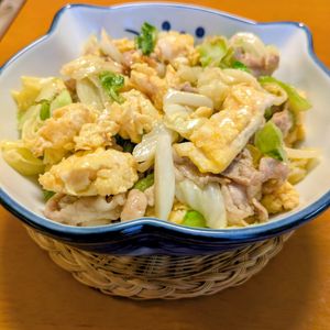 ゆきまる🐬🫧の作ってみた!投稿(【豚たまキャベツの旨だれ炒め】ご飯に合う!キャベツたっぷり♪)