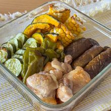 ほったらかしで旨味じゅわっ！鶏肉と夏野菜の焼き浸し