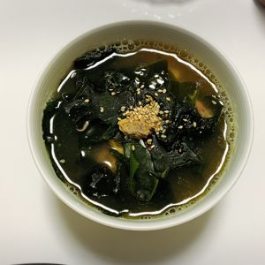 曖昧の作ってみた!投稿(誕生日の朝には＊ミヨクック(わかめスープ)＊)