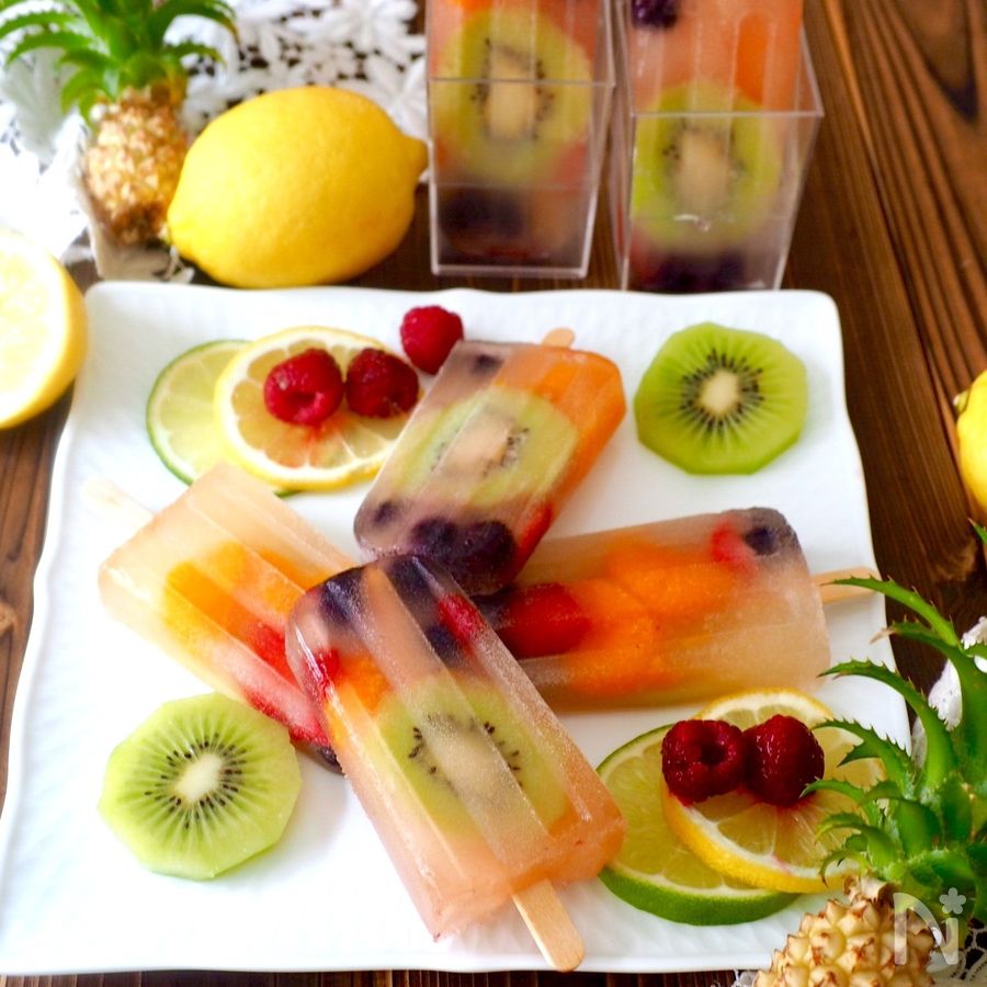 りんごジュースで簡単！フルーツアイスバー by きゃらきゃら レシピサイト Nadia ナディア プロの料理家のおいしいレシピ