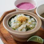 【離乳食中期〜】作りおきなし！しらすとほうれん草の出汁粥