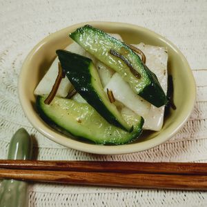 M＊Pの作ってみた!投稿(キュウリと大根のねり梅和え)
