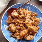 【鶏肉と大豆の甘辛】冷めても美味しい！お箸が止まらない！