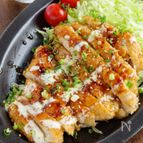 【我が家の大人気メニュー】クリーミーマヨの揚げないチキン南蛮