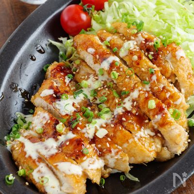 【我が家の大人気メニュー】クリーミーマヨの揚げないチキン南蛮